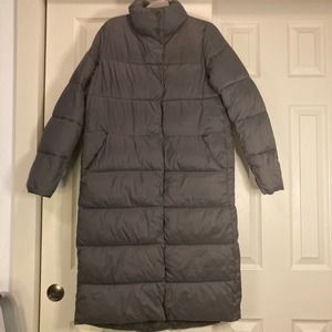 Amazon Essentials Long Cocoon Puffer Coat Coat Charcoal Womens Size Small